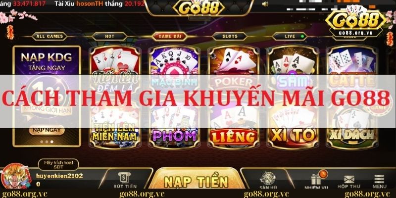 Hướng dẫn cách tham gia khuyến mãi GO88 đơn giản